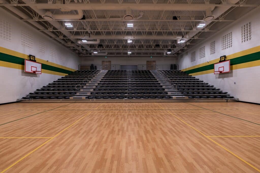 Image showcasing the work completed for the Carrot River School project