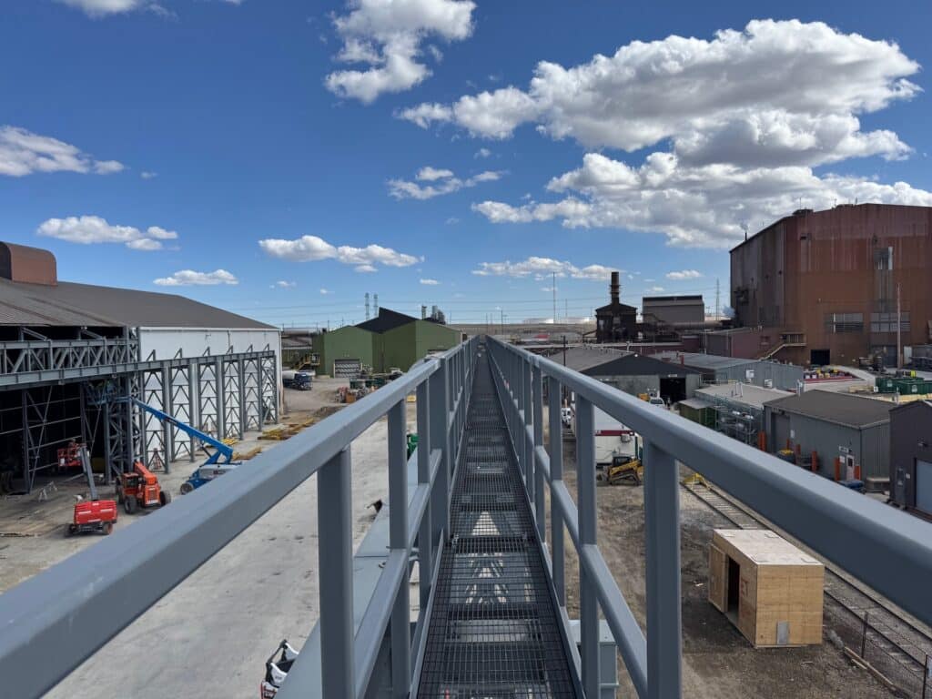 Image showcasing the work completed for the All Steel Crane Rails project